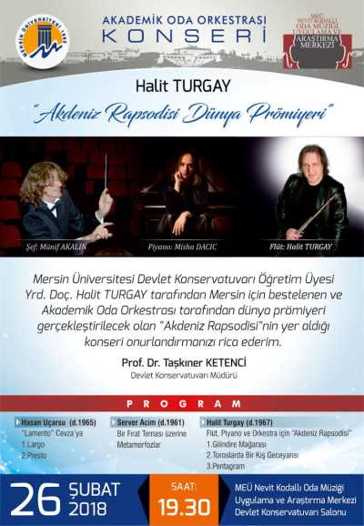 Akdeniz Rapsodisi Dünya Prömiyeri